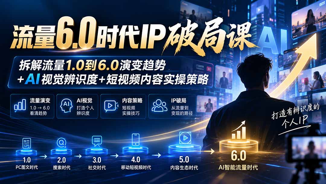 (20845期)流量6.0时代IP破局课:拆解流量1.0到6.0演变趋势+AI视觉辨识度+短视频内容实操策略 20261007030042-6ac5b5dab3058.jpg