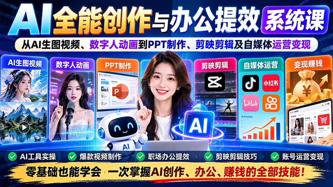 (20883期)AI全能创作与办公提效系统课:从AI生图视频、数字人动画到PPT制作、剪映剪辑及自媒体运营变现 20261010030053-6ac9aa659b269.jpg