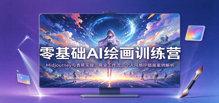 零基础AI绘画训练营:Midjourney与香蕉实操,商业工作流,个人风格IP插画案例解析 20261010050041-6ac9c67941214.jpg