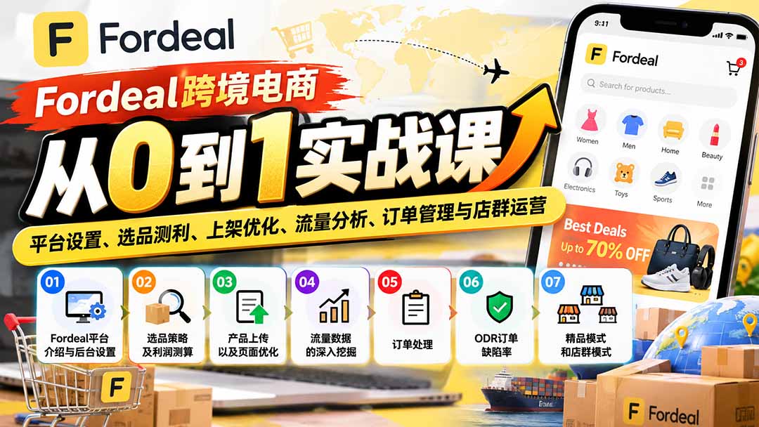 (20914期)Fordeal跨境电商从0到1实战课:平台设置、选品测利、上架优化、流量分析、订单管理与店群运营 20261012030044-6acc4d5c31092.jpg