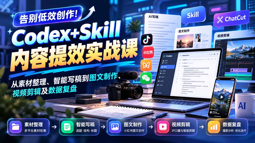 (20915期)【无水印】告别低效创作!Codex+Skill内容提效实战课:从素材整理、智能写稿到图文制作、视频剪辑及数据复盘 20261012030055-6acc4d6781156.jpg