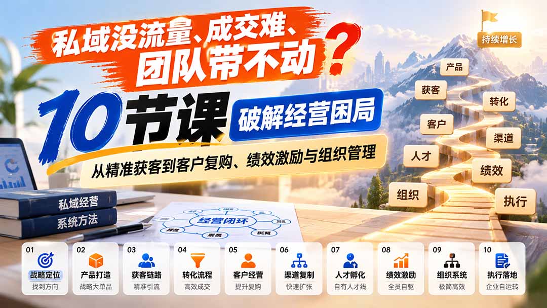(20931期)私域没流量、成交难、团队带不动?10节课破解经营困局,从精准获客到客户复购、绩效激励与组织管理 20261012150050-6accf622053bd.jpg