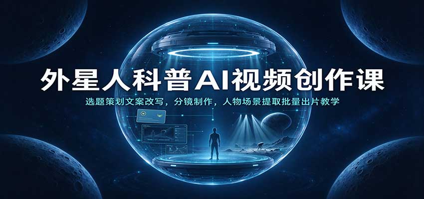 外星人科普AI视频创作课:选题策划文案改写,分镜制作,人物场景提取批量出片教学 20261013050127-6acdbb27b2d69.jpg