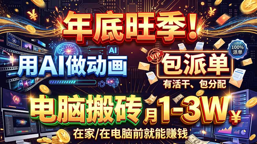 (20974期)AI代做动画,旺季捡钱!一单500-1000+,提供做单渠道,新手可做! 20261015050117-6ad05e1d5581f.jpg