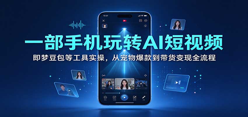 一部手机玩转AI短视频:即梦豆包等工具实操,从宠物爆款到带货变现全流程 20261015170035-6ad106b3c7fe1.jpg