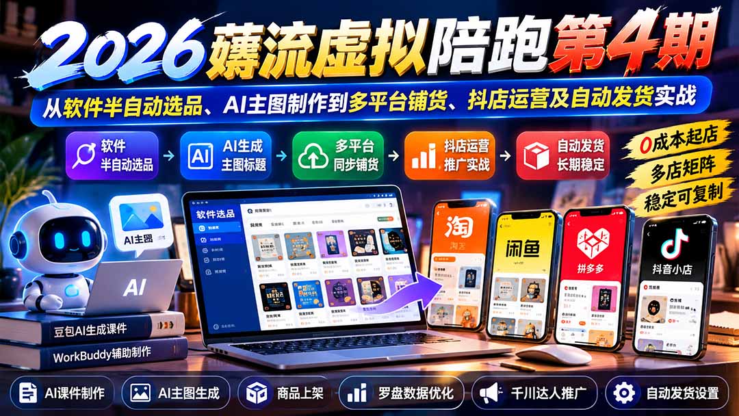 (20986期)2026薅流虚拟陪跑第4期:从软件半自动选品、AI主图制作到多平台铺货、抖店运营及自动发货实战 20261016030042-6ad1935a12076.jpg