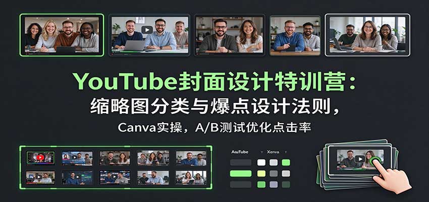 YouTube封面设计特训营:缩略图分类与爆点设计法则,Canva实操,A/B测试优化点击率 20261017190035-6ad3c5d3a2665.jpg