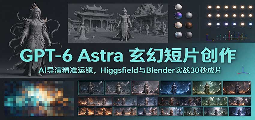 GPT-6 Astra 玄幻短片创作:AI导演精准运镜,Higgsfield与Blender实战30秒成片 20261019170112-6ad64cd839c88.jpg