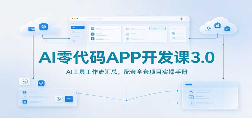 AI零代码APP开发课3.0:AI工具工作流汇总,配套全套项目实操手册 20261021050108-6ad84714c7962.jpg
