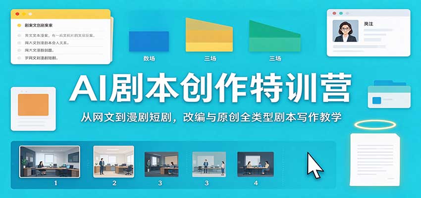 AI剧本创作特训营:从网文到漫剧短剧,改编与原创全类型剧本写作教学 20261023070046-6adb061ed6cf5.jpg