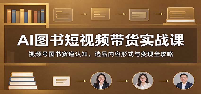 AI图书短视频带货实战课:视频号图书赛道认知,选品内容形式与变现全攻略 20261023070049-6adb06219900e.jpg