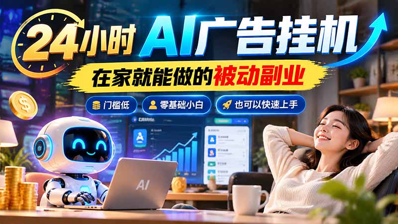 (21118期)24小时AI广告挂机|在家就能做的被动副业 20261023090047-6adb223f95117.jpg