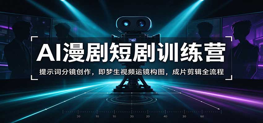 AI漫剧短剧训练营:提示词分镜创作,即梦生视频运镜构图,成片剪辑全流程 20261026050059-6adede8baf9da.jpg