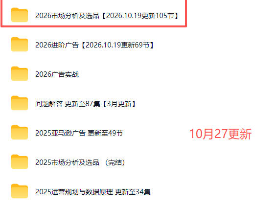 (21189期)2026亚马逊跨境电商实战教程-更新1027,从市场分析、AI智能选品到广告投放、店铺运营及盈利增长全流程教学 20261027130303-6ae0a107924cb.jpg