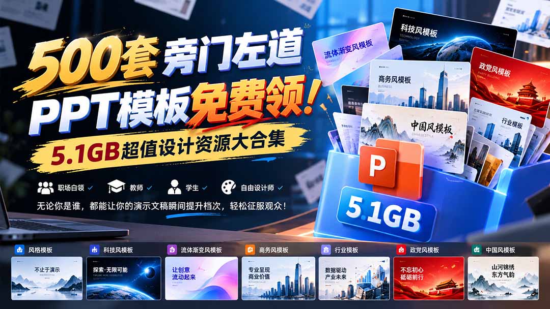 (21195期)500套旁门左道PPT模板免费领!5.1GB超值设计资源大合集 20261028030235-6ae165cb58830.jpg