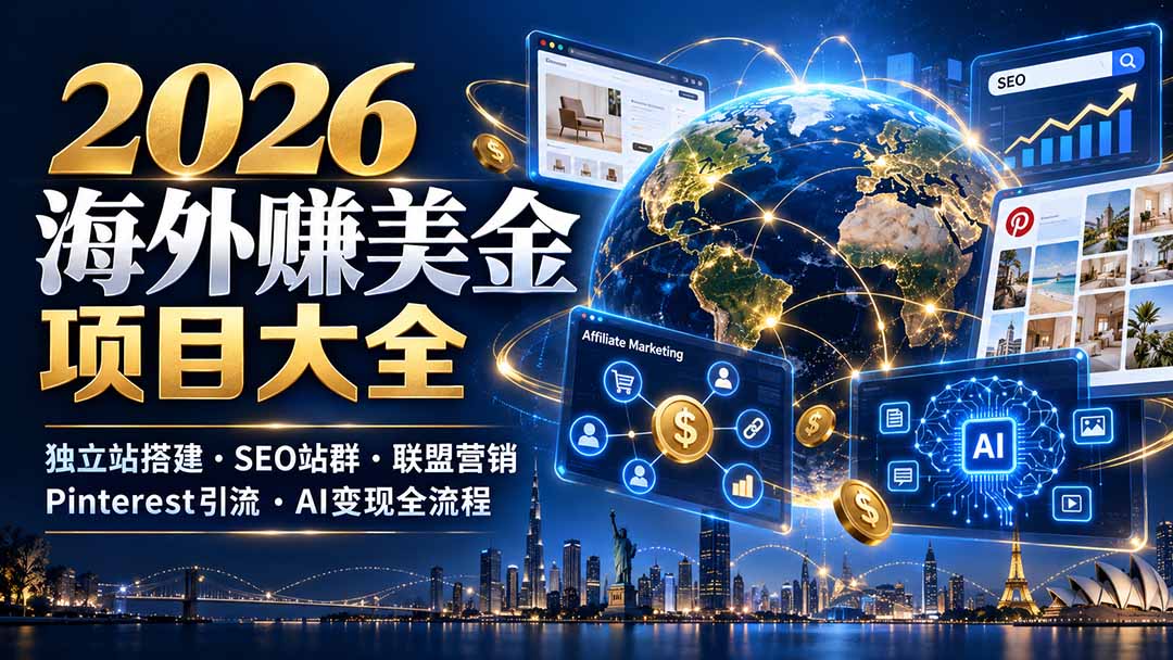 (21200期)2026海外赚美金项目大全:独立站搭建、SEO站群、联盟营销、Pinterest引流与AI变现全流程 20261028050152-6ae181c00d590.jpg