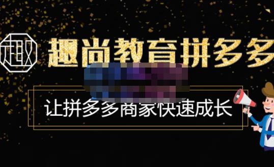 mp1099期-趣尚教育·拼多多运营实操VIP特训营，让拼多多商家快速成长-价值3180元(趣尚教育拼多多运营实操VIP特训营一站式解决商家学习需求)