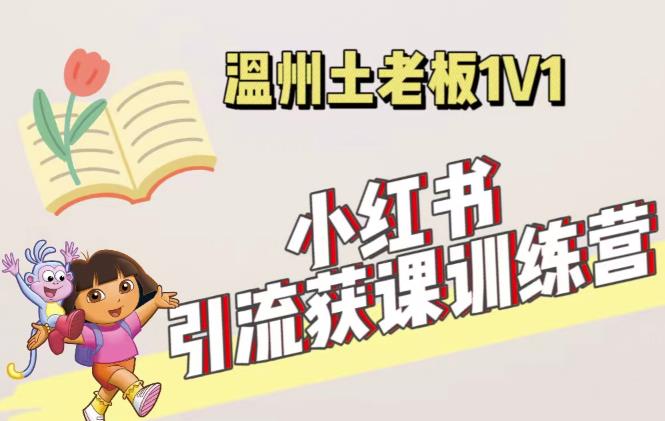 mp1856期-小红书1对1引流获客训练营：账号、内容、引流、成交（价值3999元）(小红书1对1引流获客训练营掌握账号、内容、引流、成交四大核心技能)