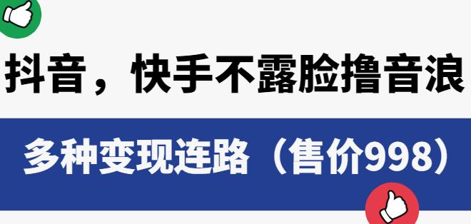 mp2359期-抖音快手不露脸撸音浪项目，多种变现连路（售价998）(抖音快手不露脸撸音浪项目轻松实现多种变现途径)