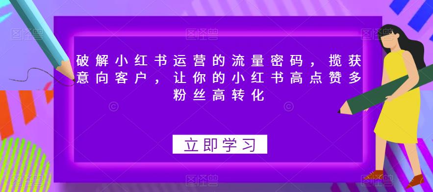 mp2677期-破解小红书运营的流量密码，揽获意向客户，让你的小红书高点赞多粉丝高转化(“全面解析小红书运营策略从账号定位到粉丝转化”)