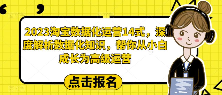 mp2679期-2023淘宝数据化运营14式，深度解析数据化知识，帮你从小白成长为高级运营(深度解析淘宝数据化运营，助你从小白到高级运营)