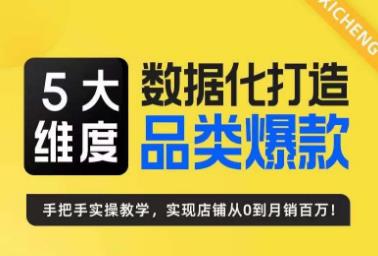 mp3071期-玺承·5大维度，数据化打造电商品类爆款特训营，一套高效运营爆款方法论(“玺承特训营五大维度助力电商品类爆款打造与运营”)