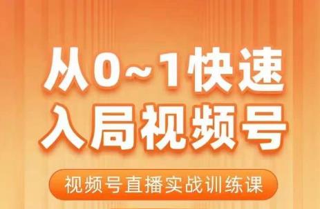 mp3118期-陈厂长·从0-1快速入局视频号课程，视频号直播实战训练课(全面解析视频号运营策略，助你快速入局并实现高效直播)