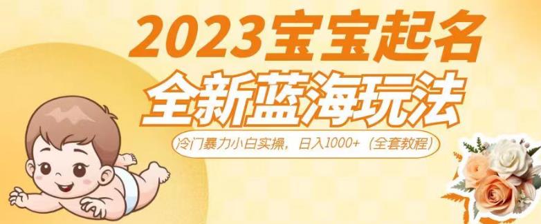 mp3136期-2023宝宝起名全新蓝海玩法，冷门暴力小白实操，日入1000+（全套教程）【揭秘】(揭秘2023年宝宝起名全新蓝海玩法，冷门暴力小白实操，日入1000+)