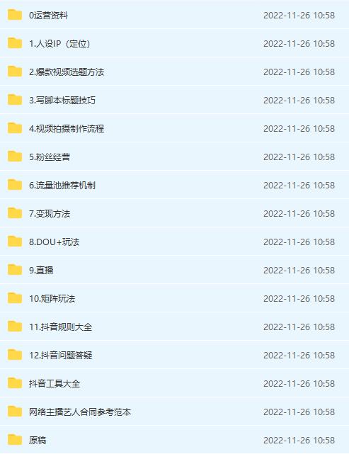 抖音运营入门到精通资料工具包:你想要的这里都有,超完整!(抖音运营入门到精通资料工具包超完整资源,助力提升运营能力)-AIGC资源中心