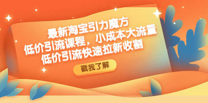 （4708期）最新淘宝引力魔方低价引流实操：小成本大流量，低价引流快速拉新收割(“淘宝引力魔方实操指南小成本大流量的低价引流策略”)