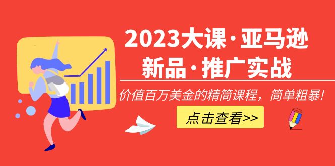（5005期）2023大课·亚马逊新品·推广实战：价值百万美金的精简课程，简单粗暴！(探索亚马逊新品推广实战从关键词分析到广告案例解析)