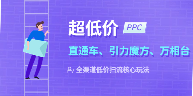 （5659期）2023超低价·ppc—“直通车、引力魔方、万相台”全渠道·低价扫流核心玩法(探索2023年全渠道低价扫流核心玩法，提升店铺盈利能力)