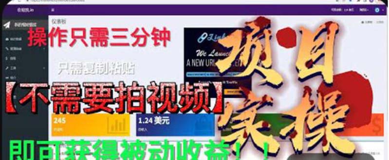 （6047期）最新国外掘金项目 不需要拍视频 即可获得被动收益 只需操作3分钟实现躺赚(轻松赚钱新方法无需拍视频的国外掘金项目)