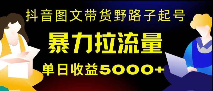 mp5612期-抖音图文带货暴力起号，单日收益5000+，野路子玩法，简单易上手，一部手机即可【揭秘】(揭秘抖音图文带货的野路子玩法，单日收益5000+)