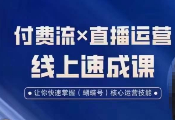 mp5985期-视频号付费流实操课程，付费流✖️直播运营速成课，让你快速掌握视频号核心运营技能