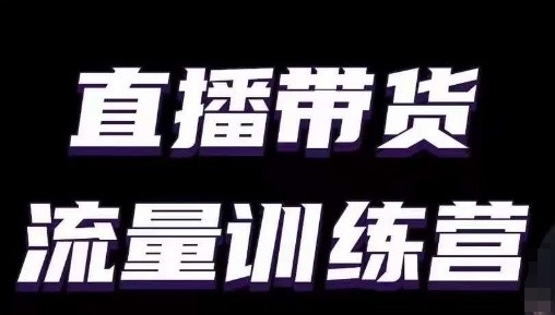 mp6989期-直播带货流量训练营，小白主播必学直播课