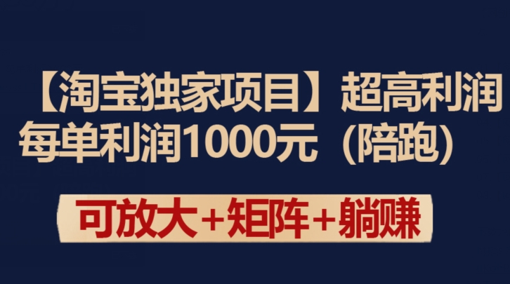 mp6993期-【淘宝独家项目】超高利润：每单利润1000元