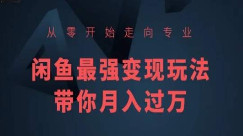 mp7003期-从零开始走向专业，闲鱼最强变现玩法带你月入过万