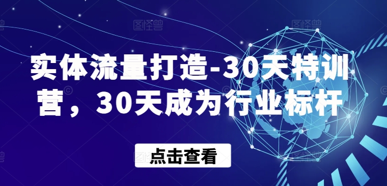 mp7498期-实体流量打造-30天特训营，30天成为行业标杆