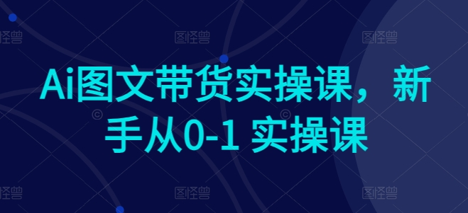 mp7801期-Ai图文带货实操课，新手从0-1 实操课