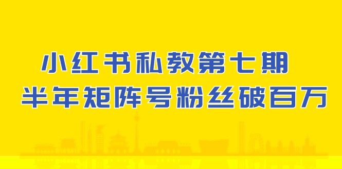 fy4008期-小红书私教第七期，小红书90天涨粉18w，1周涨粉破万 半年矩阵号粉丝破百万