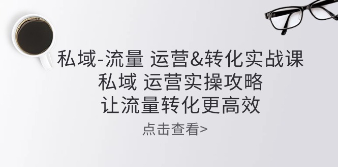 fy4055期-私域流量运营&转化实操课：私域运营实操攻略，让流量转化更高效