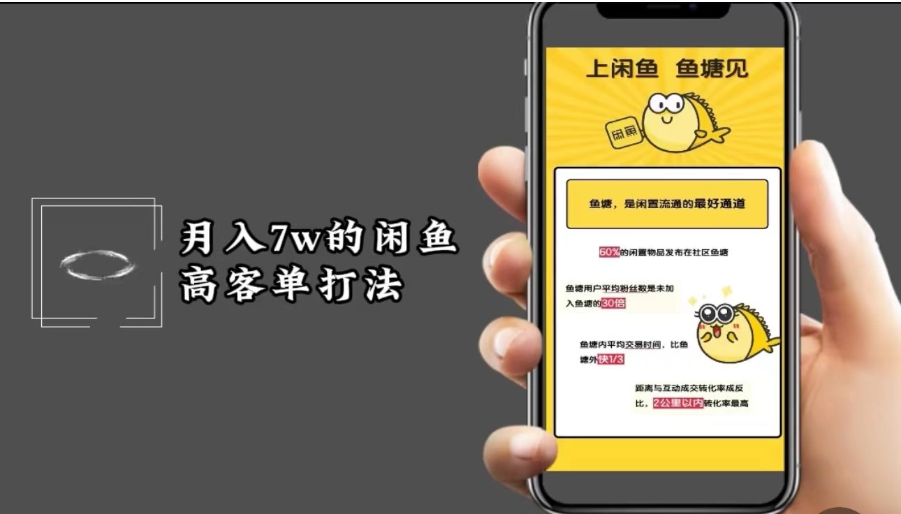 fy6936期-月入7w闲鱼高客单玩法，精细化运营，二手电商保姆级教程