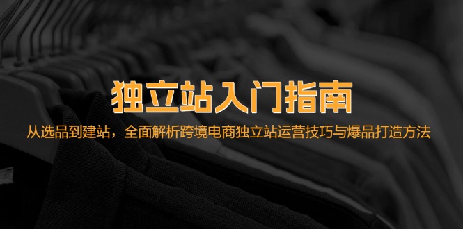 独立站入门指南:从选品到建站,全面解析跨境电商独立站运营技巧与爆品打造方法-AIGC资源中心