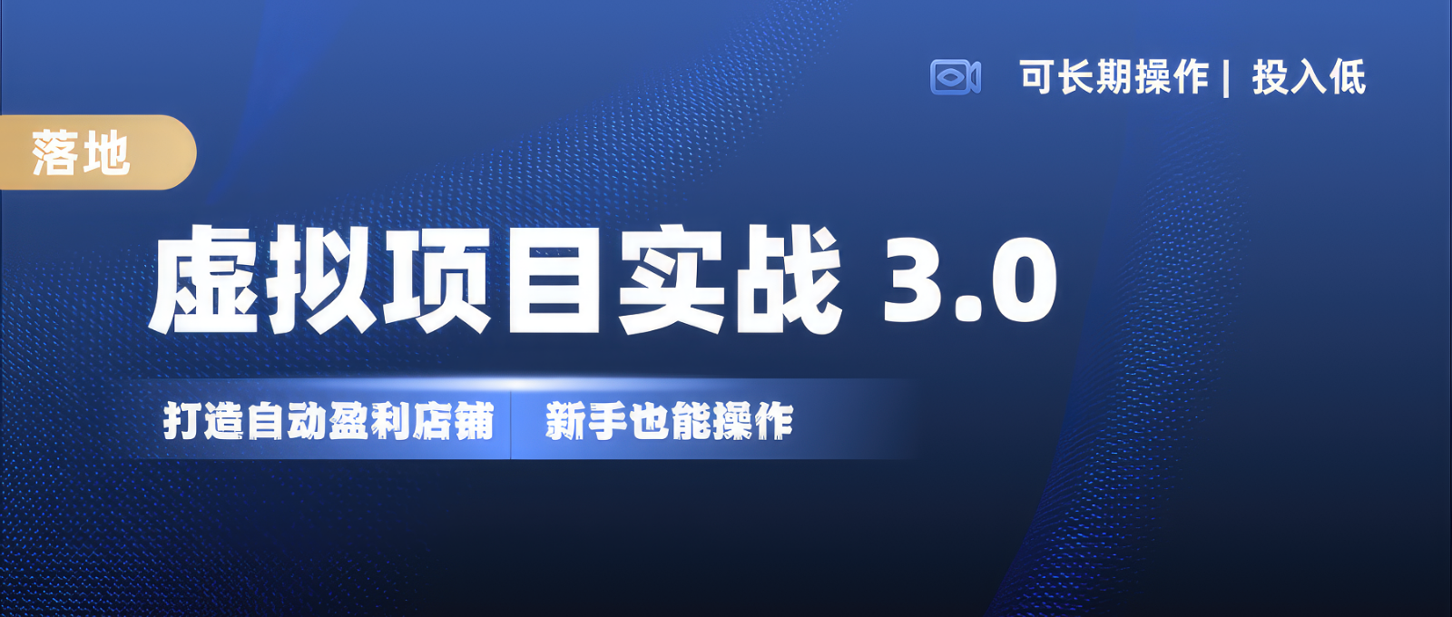 fy8349期-虚拟项目实操落地 3.0,新手轻松上手，单品月入1W+