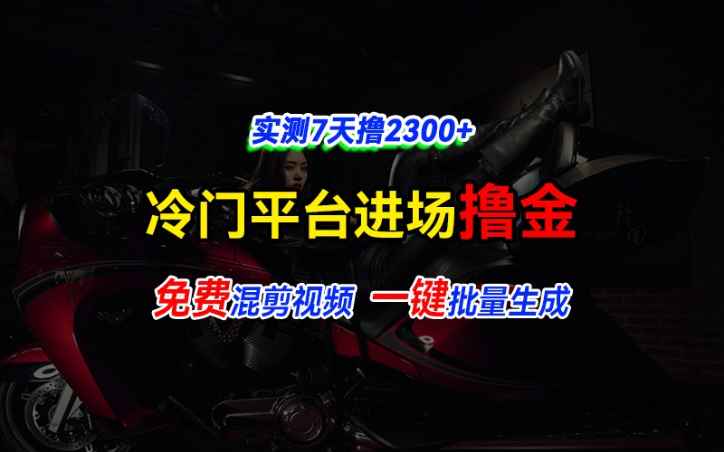 fy9054期-全新冷门平台vivo视频，快速免费进场搞米，通过混剪视频一键批量生成，实测7天撸2300+