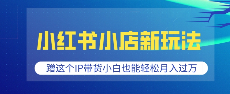 mp14714期-小红书小店新玩法，蹭这个IP带货，小白也能轻松月入过W