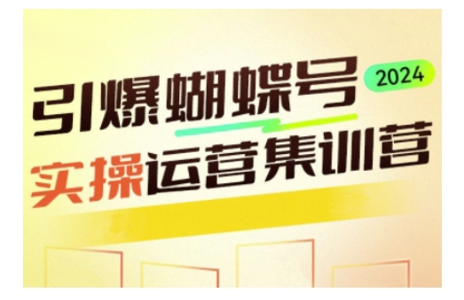 mp14962期-引爆蝴蝶号实操运营，助力你深度掌握蝴蝶号运营，实现高效实操，开启流量变现之路