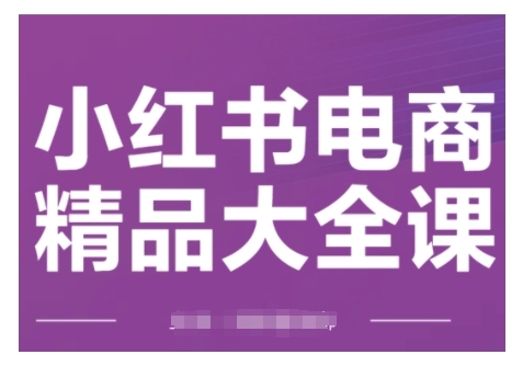 mp15931期-小红书电商精品大全课，快速掌握小红书运营技巧，实现精准引流与爆单目标，轻松玩转小红书电商