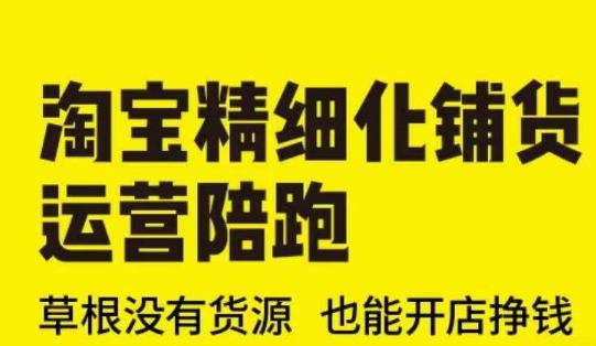 mp16393期-淘宝精细化铺货运营陪跑(部分更新至2025)，草根没有货源 也能开店挣钱